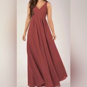 SORELLA VITA Deep Red Maxi Dress